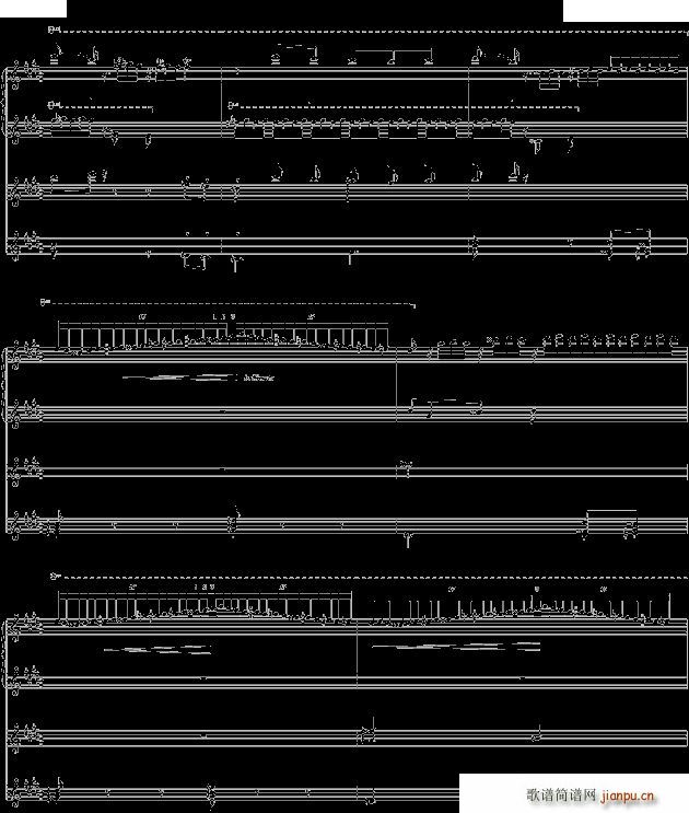 la campanella 钟四手联弹(钢琴谱)6