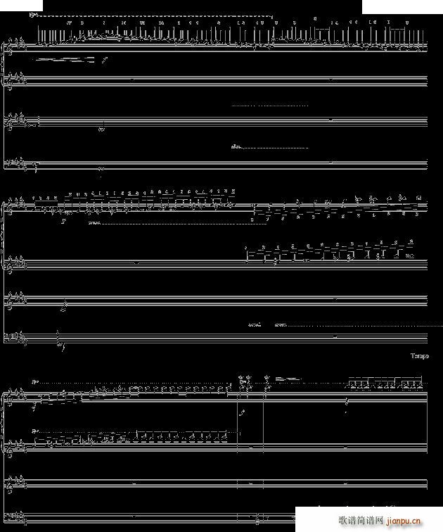 la campanella 钟四手联弹(钢琴谱)7