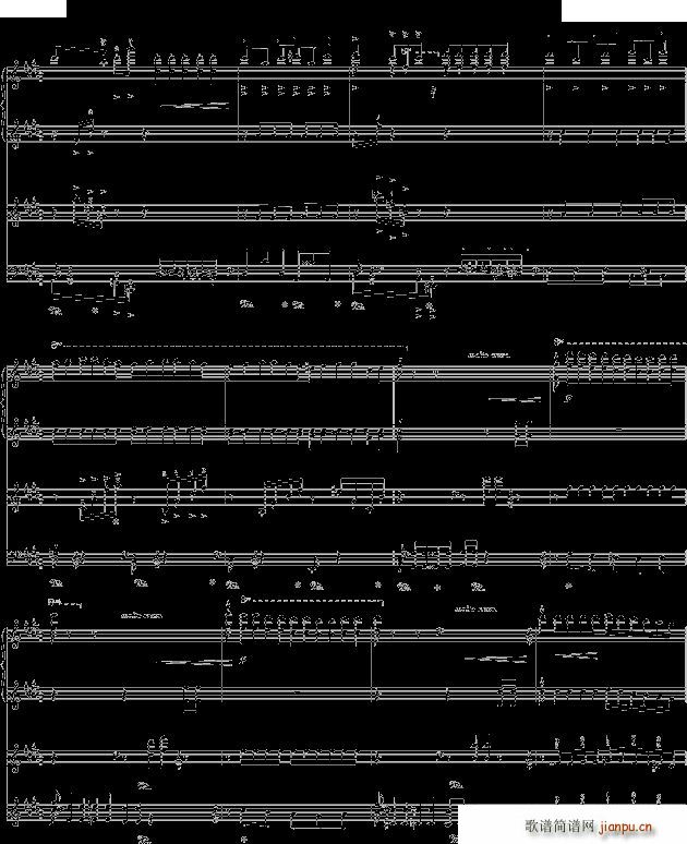 la campanella 钟四手联弹(钢琴谱)10