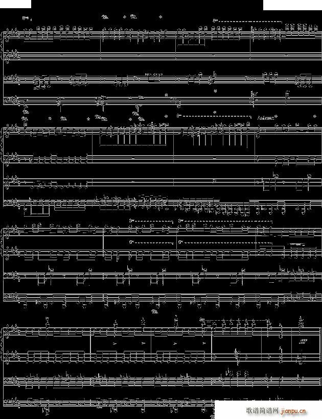 la campanella 钟四手联弹(钢琴谱)12