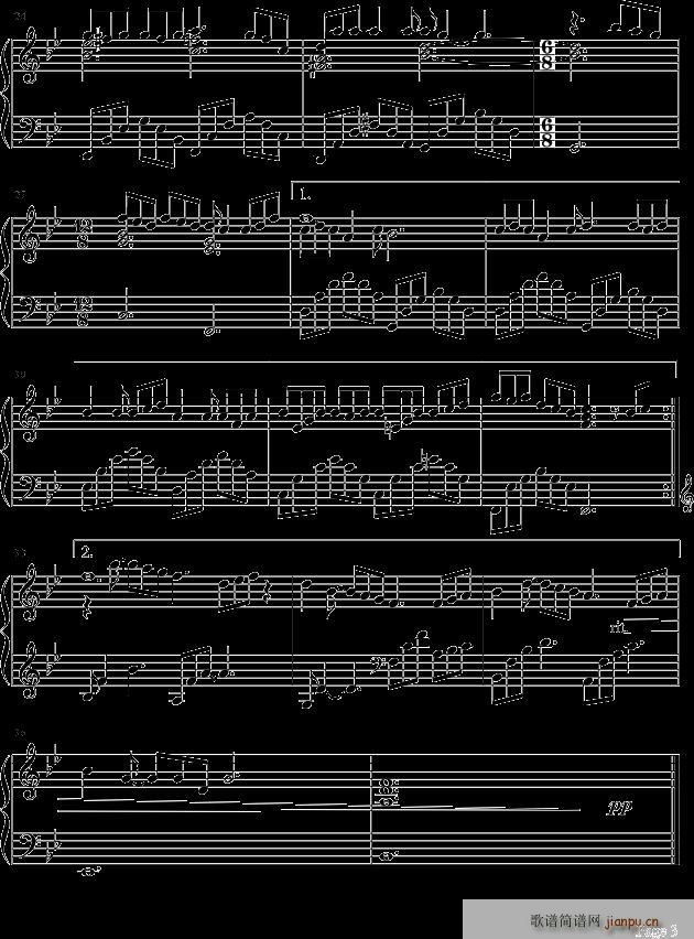 跳伞(钢琴谱)3