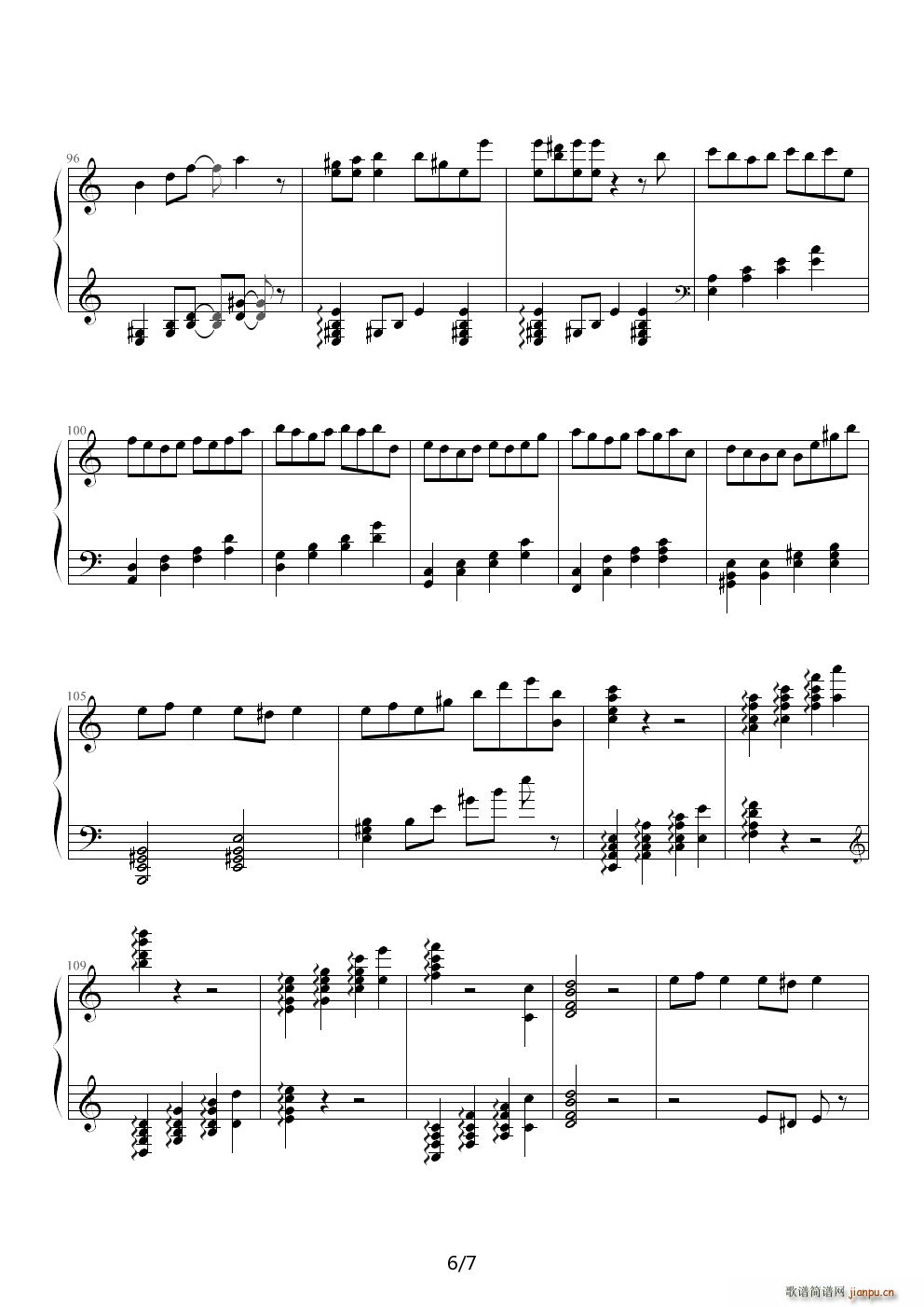 Present for Sakura C调(钢琴谱)6