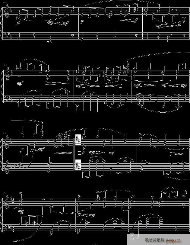 好时光 升C调记谱版(钢琴谱)3