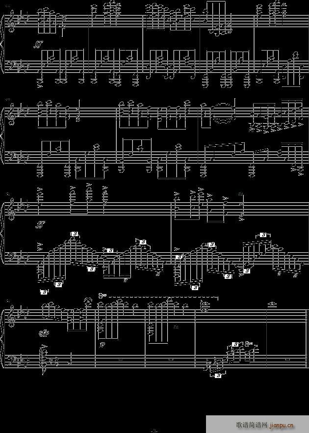 鸿雁 忧伤歌声(钢琴谱)3