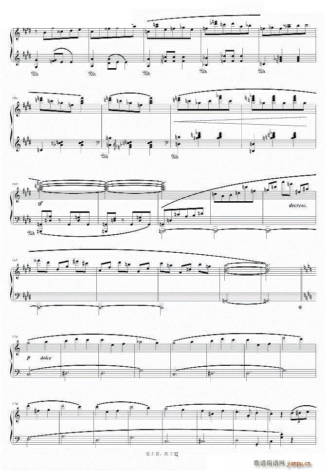 游乐园华尔兹(钢琴谱)5