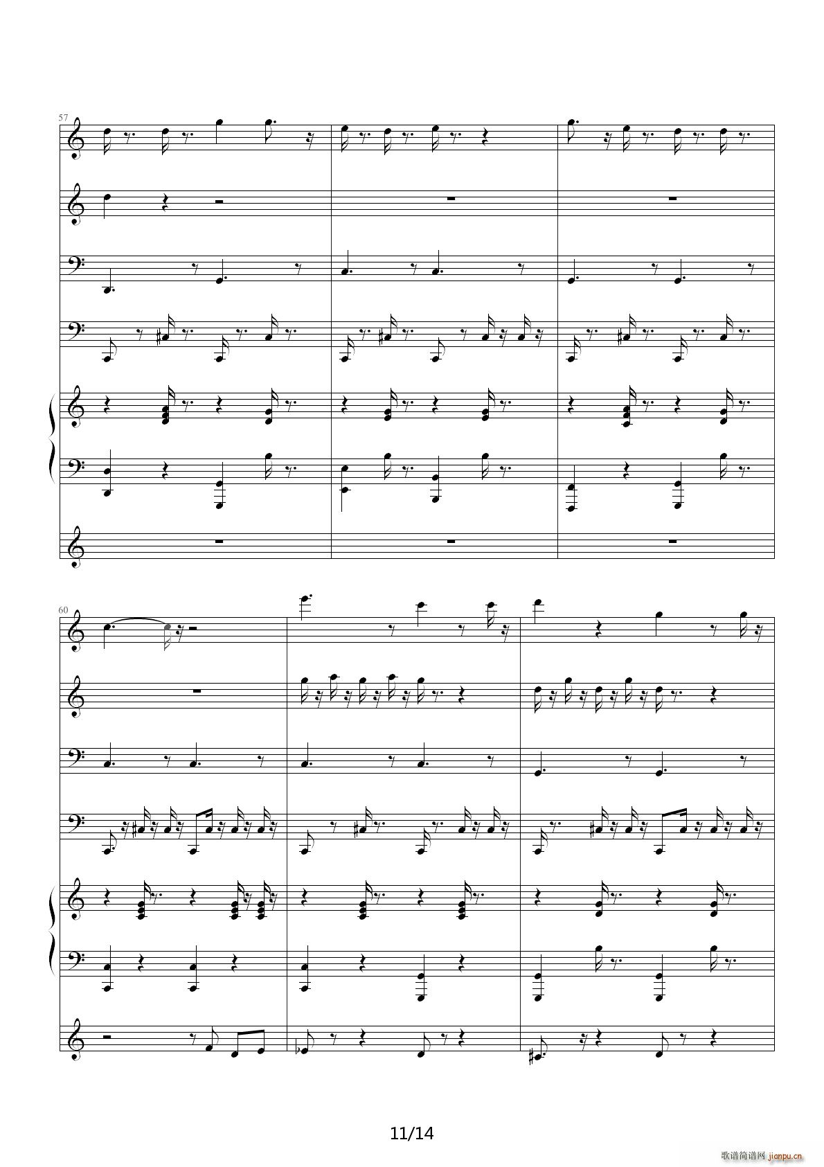 演出级作品拍拍小手 C调(钢琴谱)11