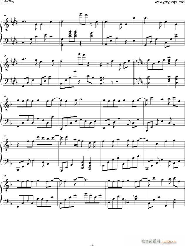 初音ミク 愛言葉Ⅱ(钢琴谱)6