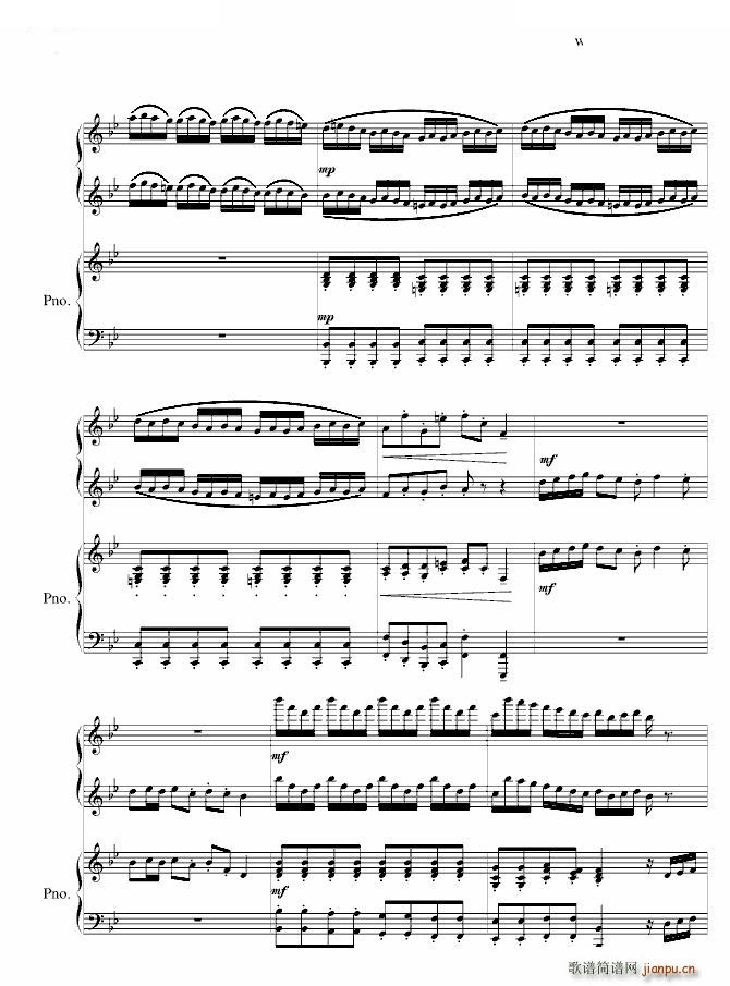 沙巴女王 四手联弹(钢琴谱)5