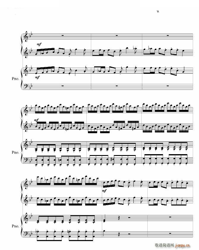 沙巴女王 四手联弹(钢琴谱)8