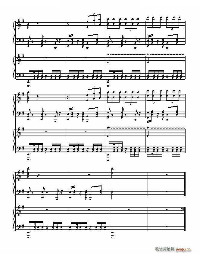 周星驰主演的 Music boy倾情制作(钢琴谱)5