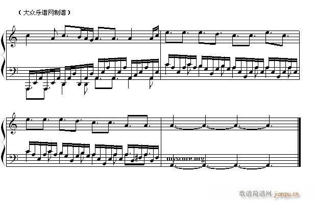 钢琴课 The Piano 流行钢琴曲(钢琴谱)3