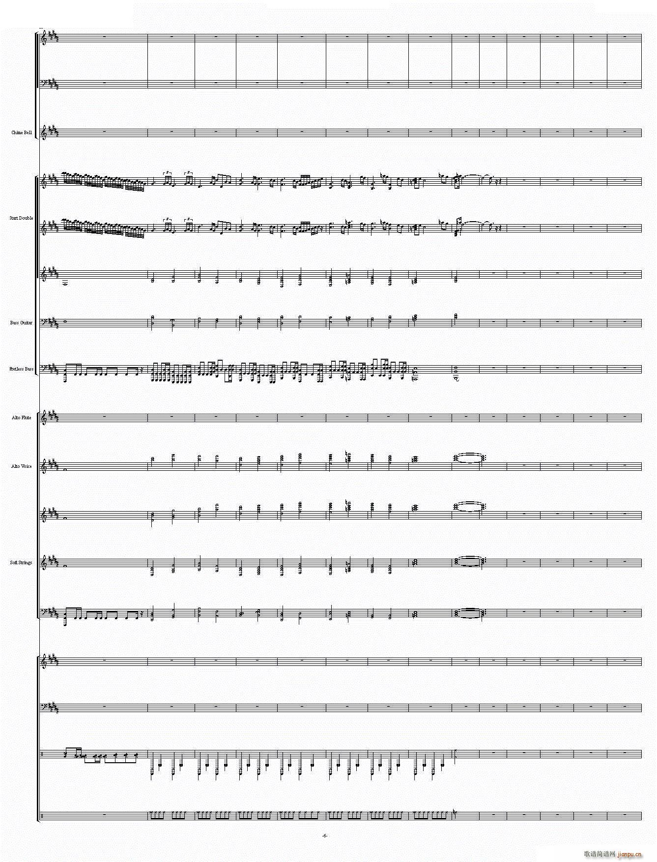 The Dawn 亡灵序曲 震撼(钢琴谱)6