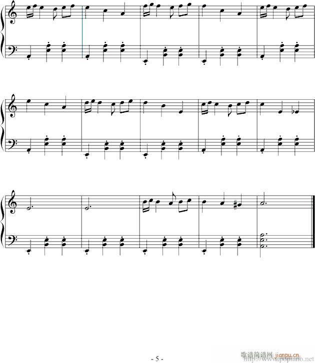 Dancer and Clown II(钢琴谱)5