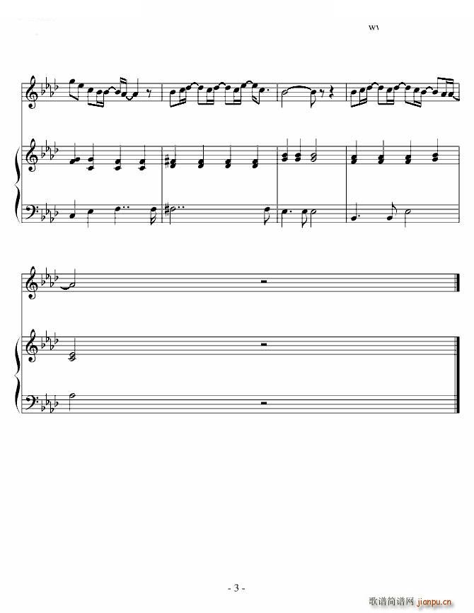 Everything 简单弹唱版(钢琴谱)3