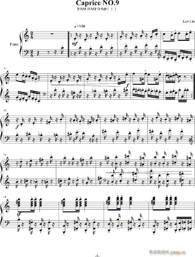 随想曲NO 9(钢琴谱)1