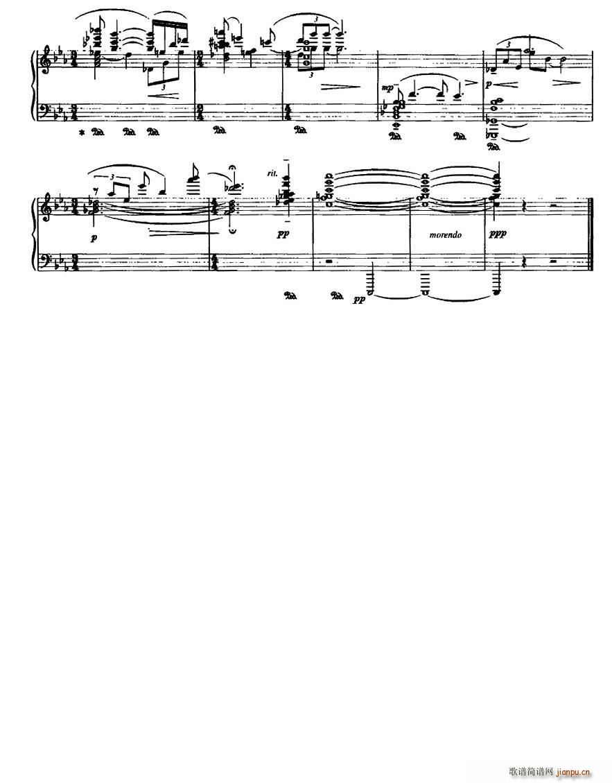 唐人诗意两首 Ⅰ 登幽州台歌(钢琴谱)3