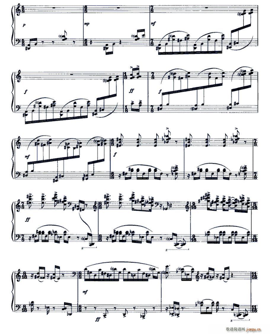 鼓之舞(钢琴谱)3