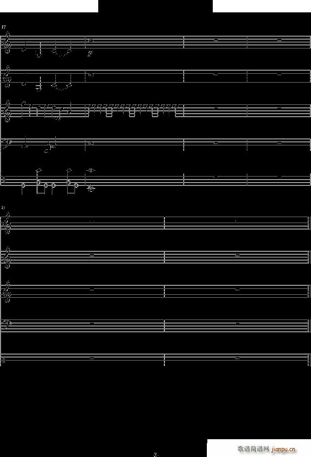 两只老虎 中国风(钢琴谱)3