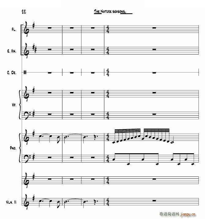 The Nature seasons summer reedited(钢琴谱)22