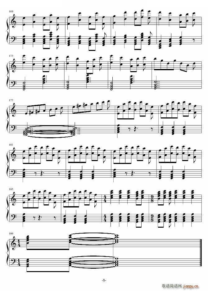 Butterfly dance 完整版(钢琴谱)8