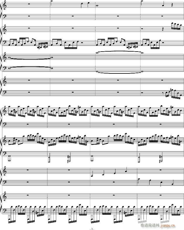 Four Pianos Legend(钢琴谱)3