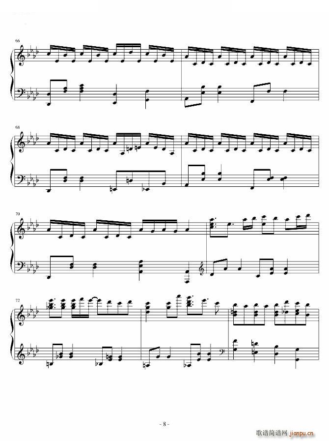 初音未来的消失 JAZZ风(钢琴谱)8