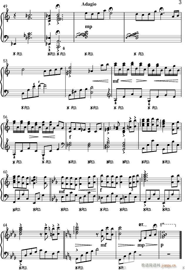 One Summers Day Best(钢琴谱)3