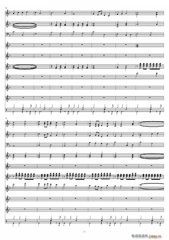 飞吧 鸽子(钢琴谱)6