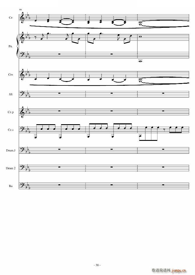 Rolling in the deep 钢琴 大提琴(钢琴谱)38