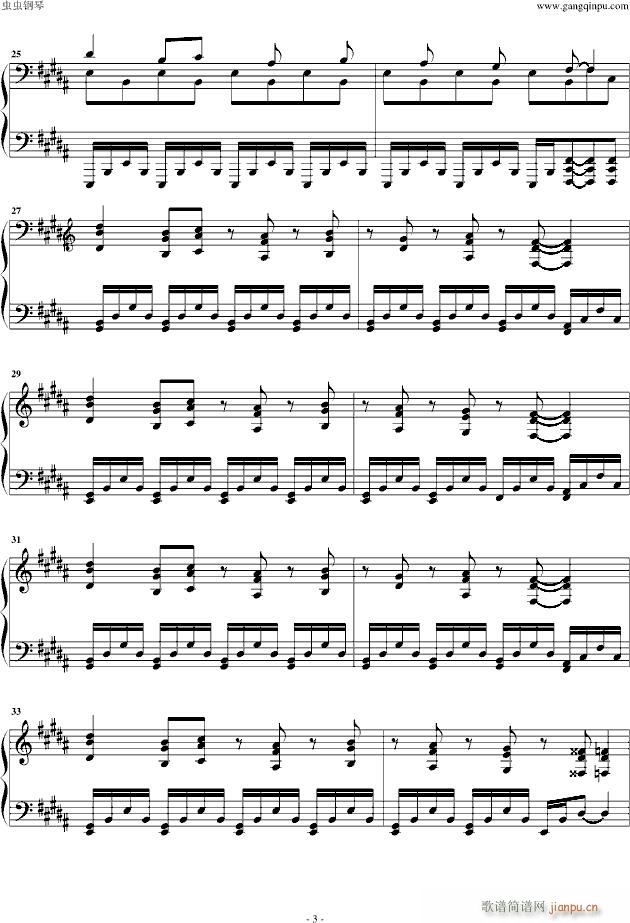 红莲之弓矢 5分钟完整版(钢琴谱)3