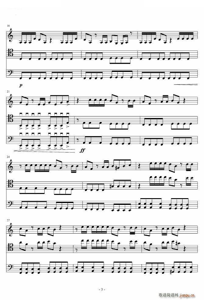 smooth criminal 大提琴版(钢琴谱)3