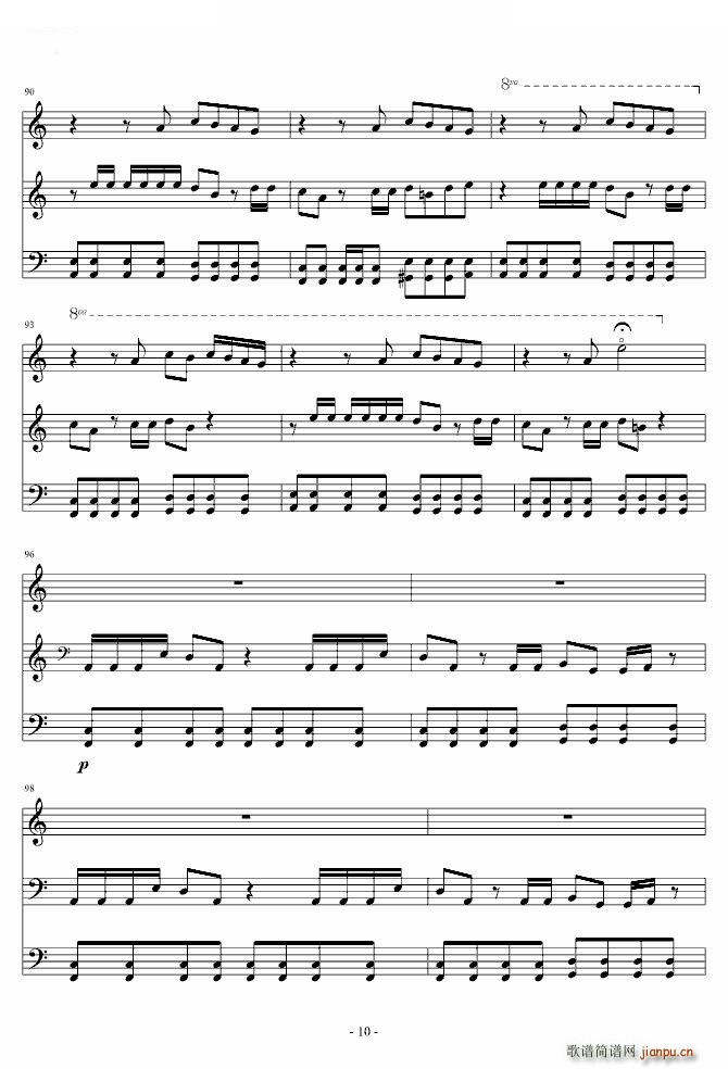 smooth criminal 大提琴版(钢琴谱)10