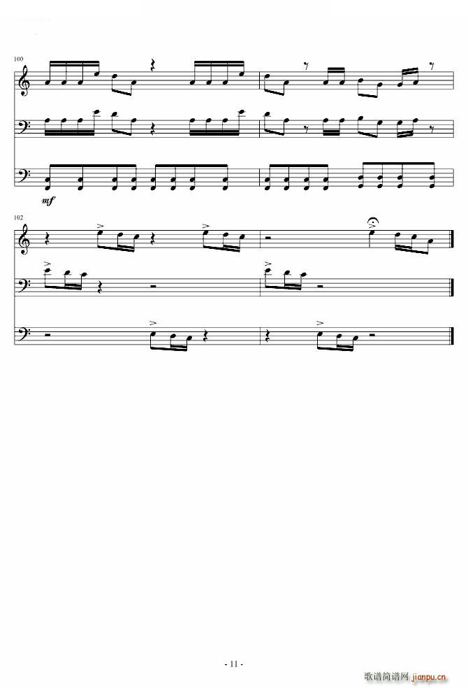 smooth criminal 大提琴版(钢琴谱)11