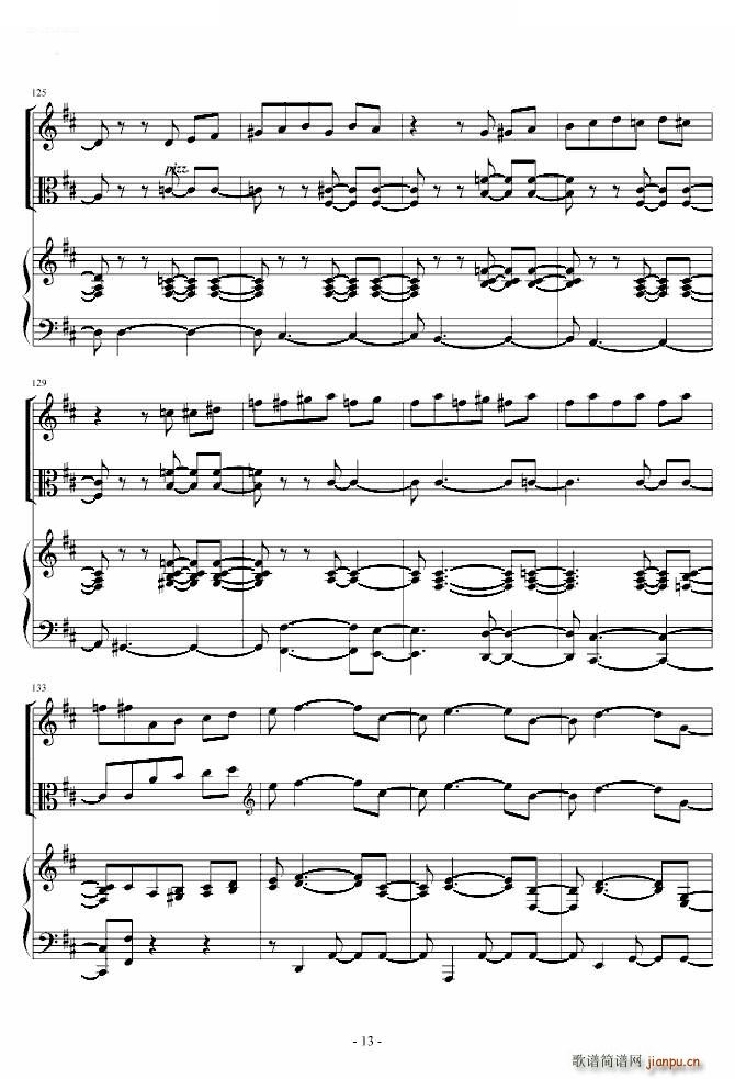 花之圆舞曲 小提琴 钢琴 中提琴(钢琴谱)13