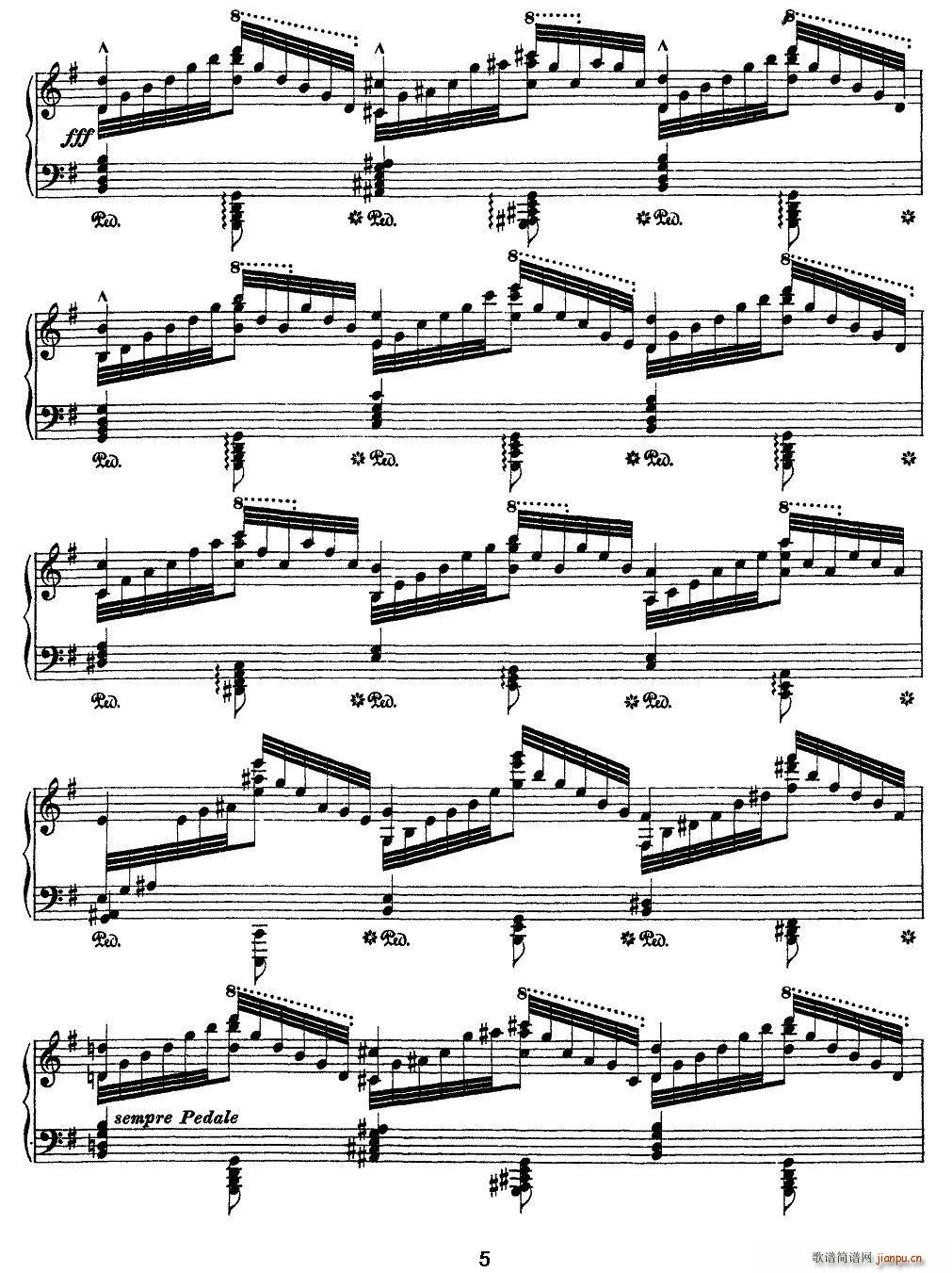 12首超级技巧练习曲 Vision 幻影(钢琴谱)5