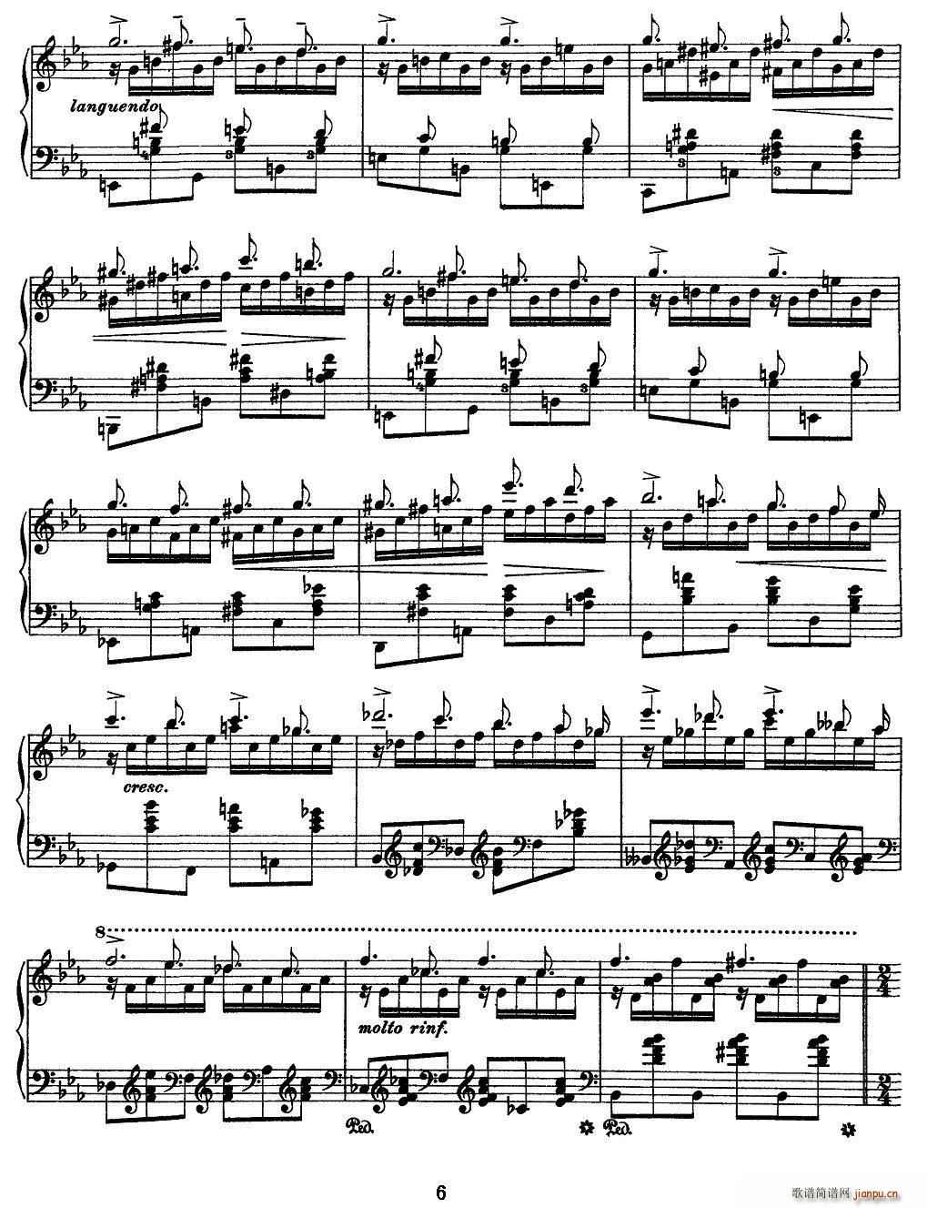 12首超级技巧练习曲 Wilde Jagd 狩猎(钢琴谱)6