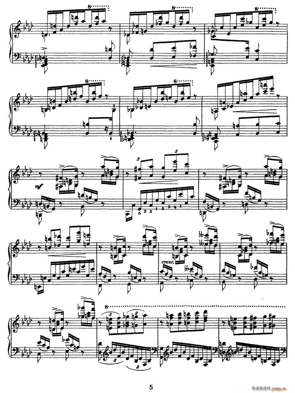 12首超级技巧练习曲 F Minor F小调(钢琴谱)5