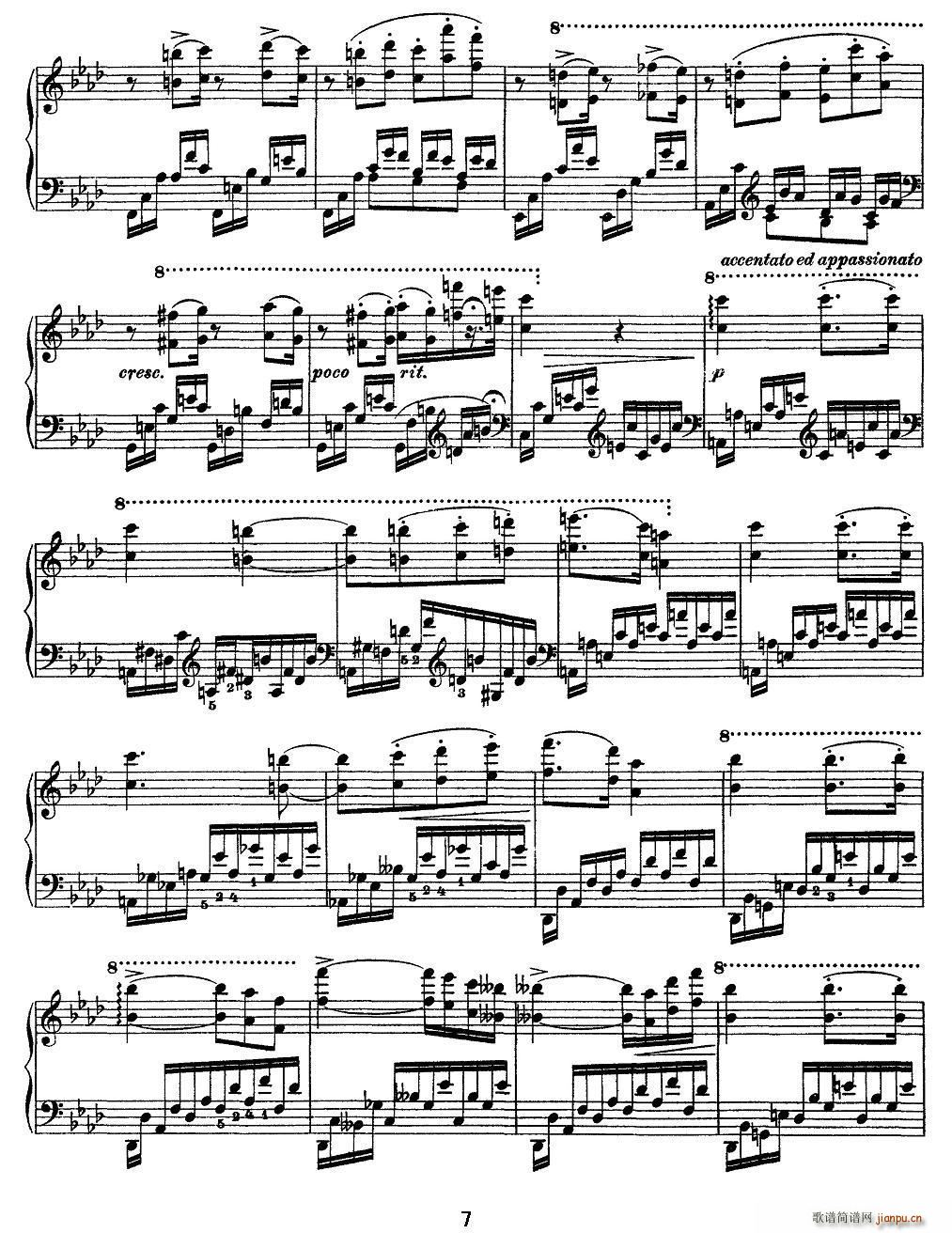 12首超级技巧练习曲 F Minor F小调(钢琴谱)7