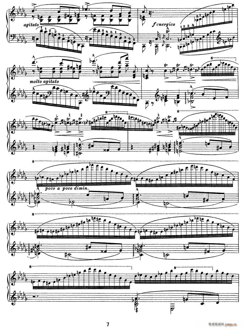 12首超级技巧练习曲 Ricordanza 回忆(钢琴谱)7