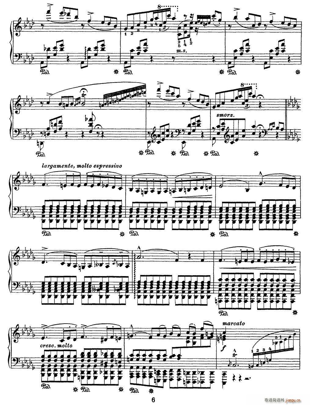 12首超级技巧练习曲 Ricordanza 回忆(钢琴谱)6