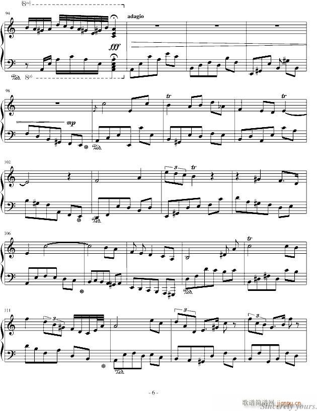 Confession(钢琴谱)6