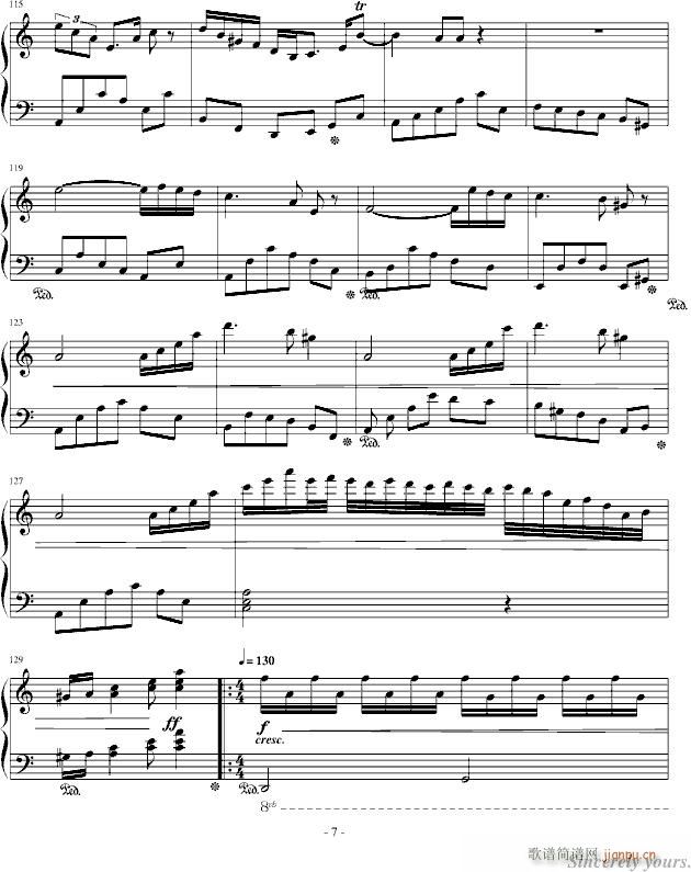 Confession(钢琴谱)7