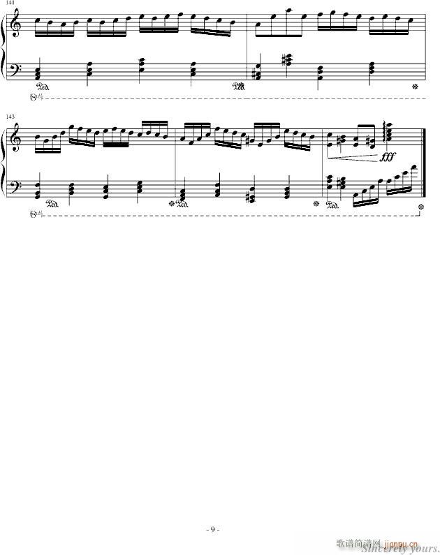 Confession(钢琴谱)9