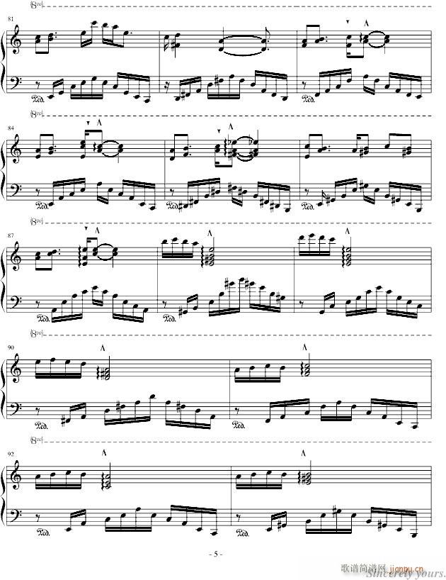 Confession(钢琴谱)5