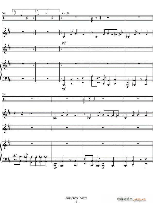 黑猫的探戈 变奏曲 钢琴(钢琴谱)7