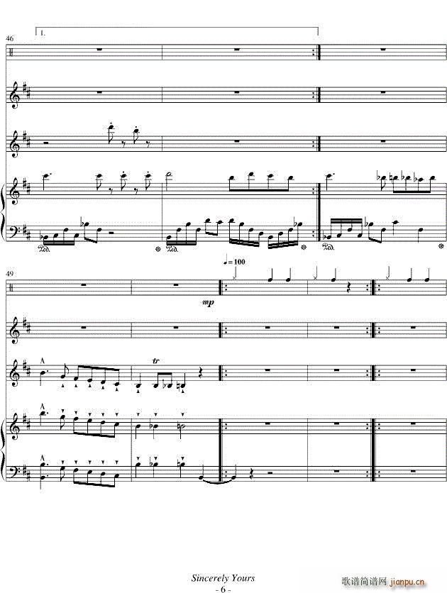 黑猫的探戈 变奏曲 钢琴(钢琴谱)6