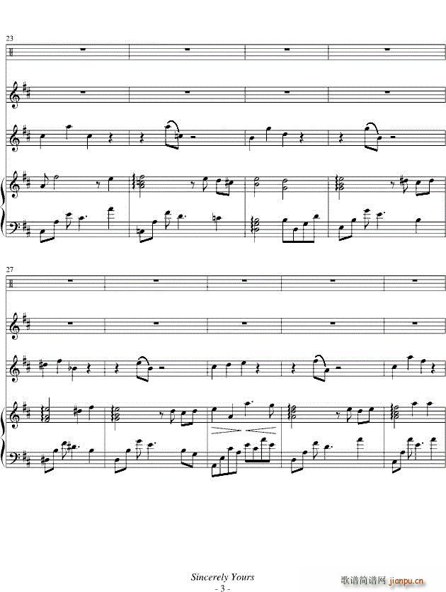 黑猫的探戈 变奏曲 钢琴(钢琴谱)3