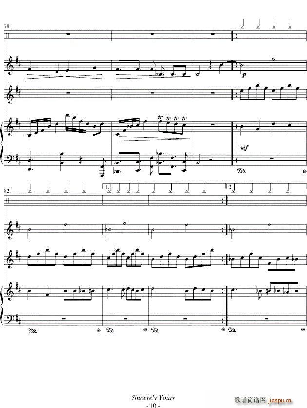 黑猫的探戈 变奏曲 钢琴(钢琴谱)10