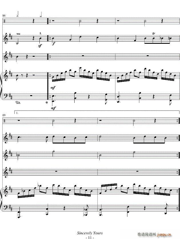 黑猫的探戈 变奏曲 钢琴(钢琴谱)11