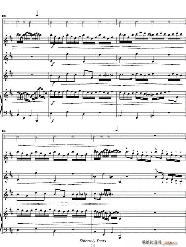 黑猫的探戈 变奏曲 钢琴(钢琴谱)14